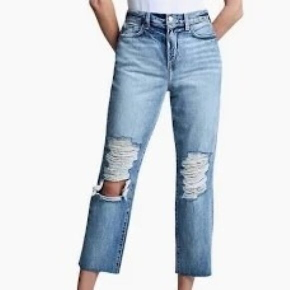 L'Agence Adele High Rise Crop Stove‎ Pipe Jeans In Fallbrook Size 27 NWT - Picture 1 of 6